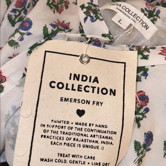 TUCKERNUCK Emerson Fry India Collection Mixed Bouquet Lucy Dress NWT L - Picture 6 of 10